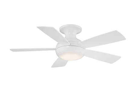 Odyssey Collection (indoor/outdoor) 44” 3-Blade Ceiling Fan in Matte White with Integrated LED Light
